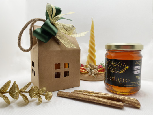 Confezione vasetto normal - Natale - il Miele di Alice Vigevano