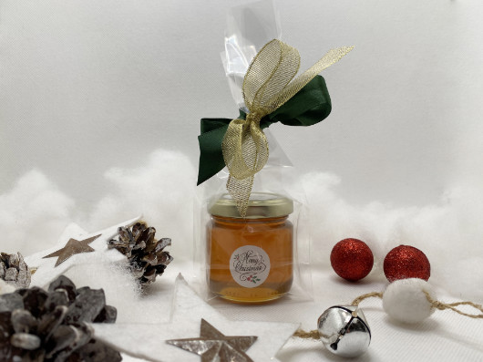 Confezione vasetto piccolo - Natale - il Miele di Alice Vigevano